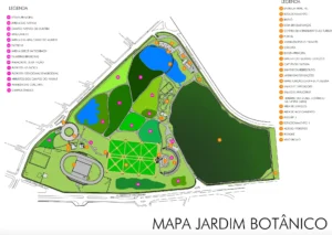 Mapa Jardim Botânico de Curitiba